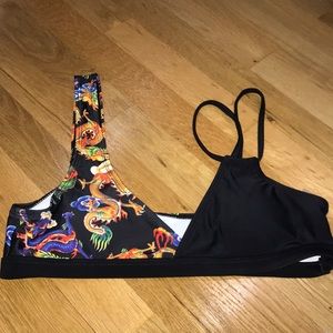 Shein dragon bikini top